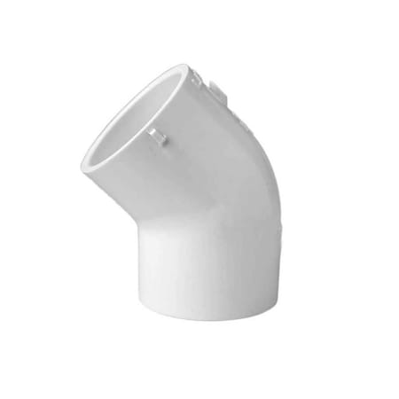 1-1/4 Inch X 1-1/4 Inch Slip X Slip PVC 45 Degree Elbow SCH 40